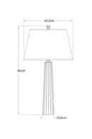 Lampe de table en métal doré | Andrew Martin Fluted Spire | Meubleluxe.fr