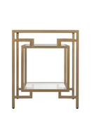 Table d'appoint dorée en en verre | Andrew Martin Architect | Meubleluxe.fr