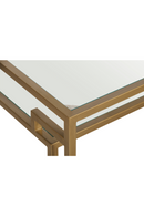 Table d'appoint dorée en en verre | Andrew Martin Architect | Meubleluxe.fr
