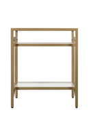 Table d'appoint dorée en en verre | Andrew Martin Architect | Meubleluxe.fr