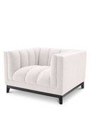Fauteuil bouclé crème | Eichholtz Ditmar | Meubleluxe.fr