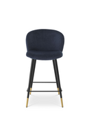 Chaise de comptoir en velours bleu nuit | Eichholtz Volante | Meubleluxe.fr
