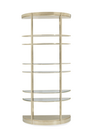 Étagère semi-circulaire en laiton | Caracole Away | Meubleluxe.fr
