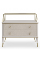 Table de chevet en bois taupe | Caracole Dolled | Meubleluxe.fr