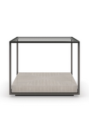 Table d'appoint en verre et pierre | Caracole Open Air | Meubleluxe.fr