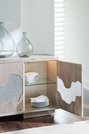 Buffet 4 portes en bois de sapin | Caracole Flow | Meubleluxe.fr