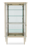 Vitrine en bois taupe argenté | Caracole Reflect | Meubleluxe.fr