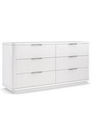 Double commode en bois blanc sculpté | Caracole Loving Touch | Meubleluxe.fr