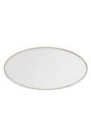 Miroir oval en bronze fumé | Caracole Streamline | Meubleluxe.fr
