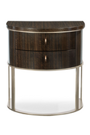 Table de chevet en bois d'eucalyptus fumé | Caracole Moderne | Meubleluxe.fr