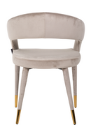 Chaise de salle à manger en velours | Richmond Gia | Meubleluxe.fr