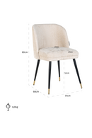 Chaise de salle à manger en velours | Richmond Alicia | Meubleluxe.fr
