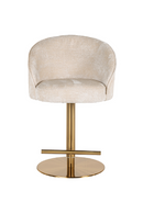 Tabouret moderne taupe crème | Richmond Zabi | Meubleluxe.fr
