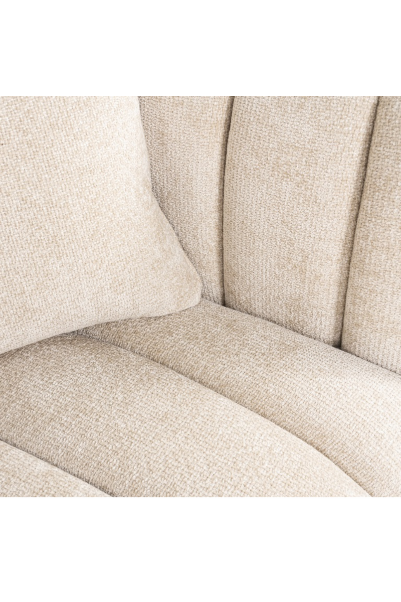 Fauteuil en tissu crème | Richmond Beauchamp