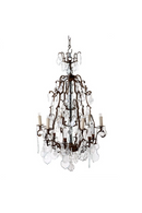 Lustre en Laiton Antique | Eichholtz Luster Château De Wideville | OROA.fr