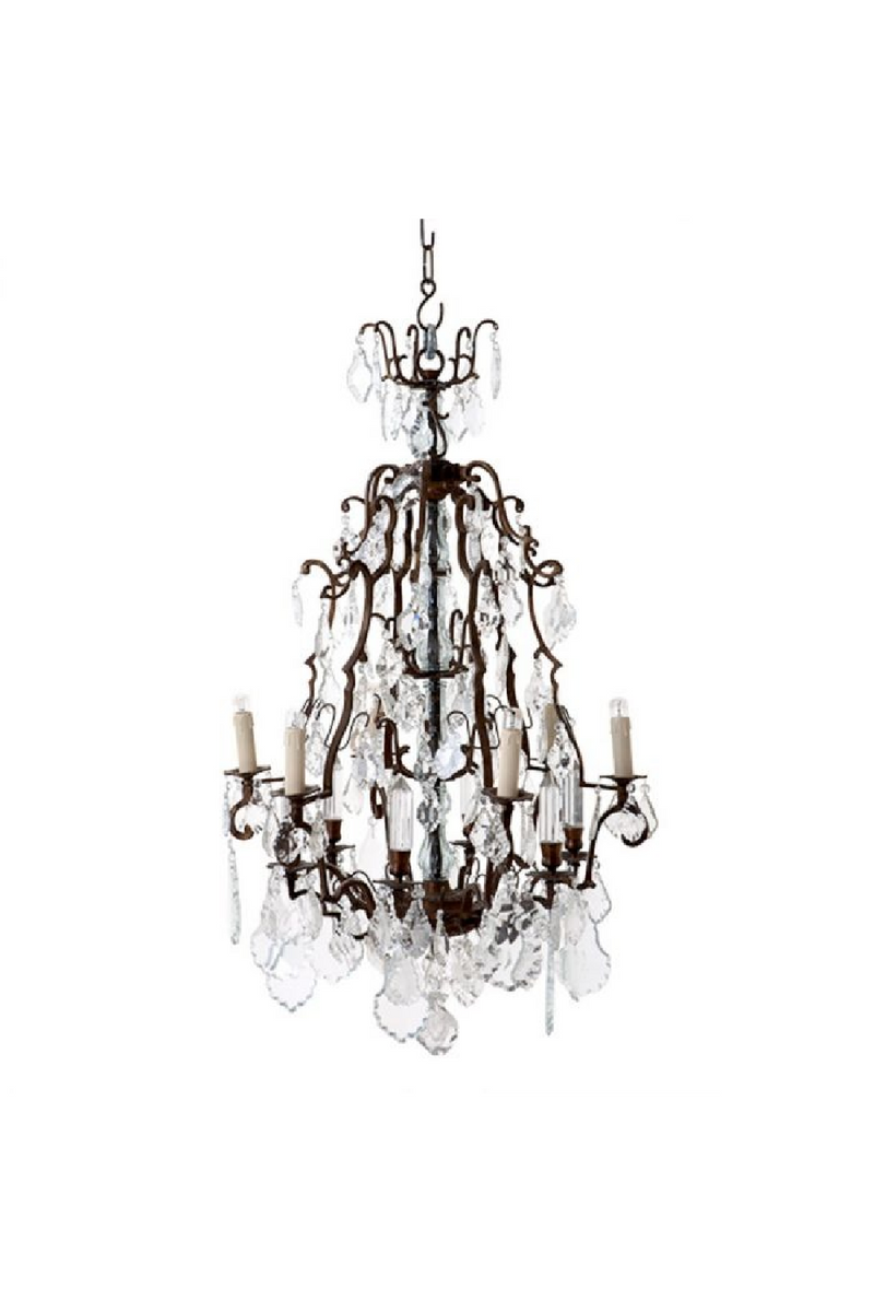 Lustre en Laiton Antique | Eichholtz Luster Château De Wideville | OROA.fr