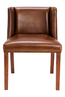 Chaise de Salle à Manger en Cuir Tabac | Eichholtz St. James | OROA.fr