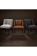 Chaise de Salle à Manger en Cuir Tabac | Eichholtz St. James | OROA.fr