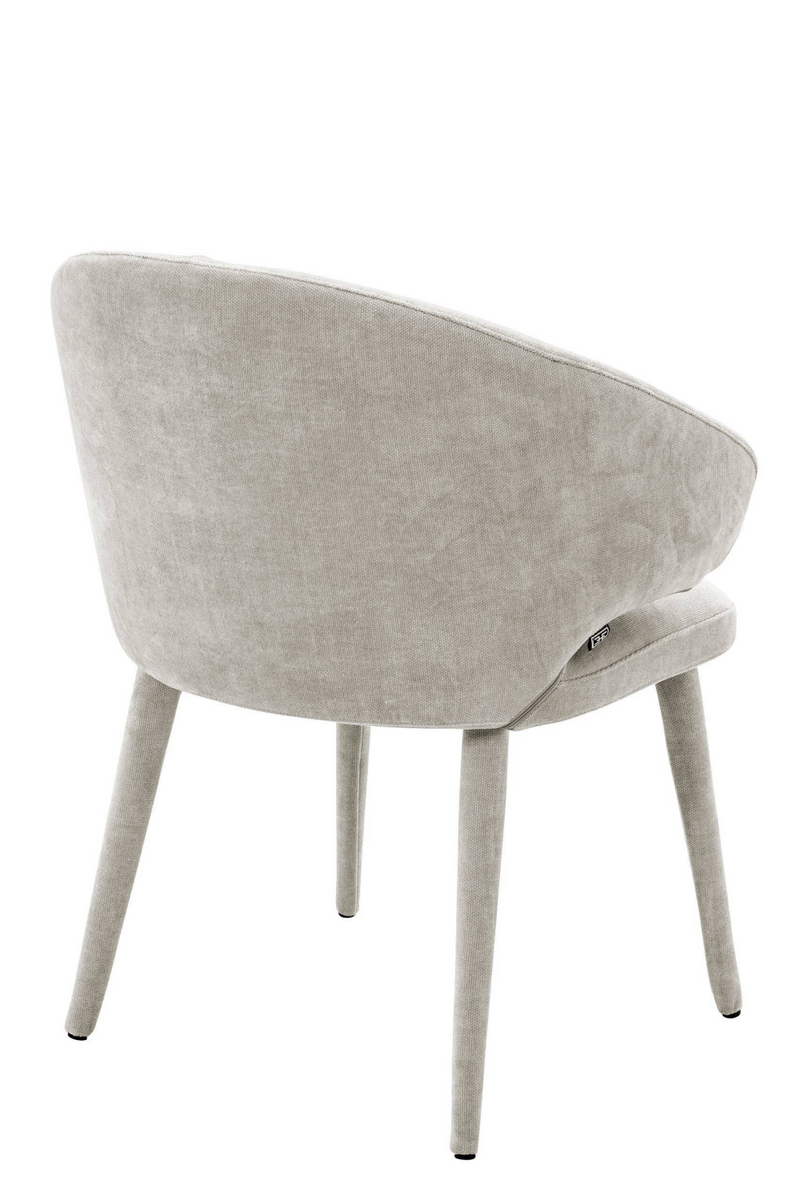 Chaise de salle à manger gris sable | Eichholtz Cardinale | Meubleluxe.fr