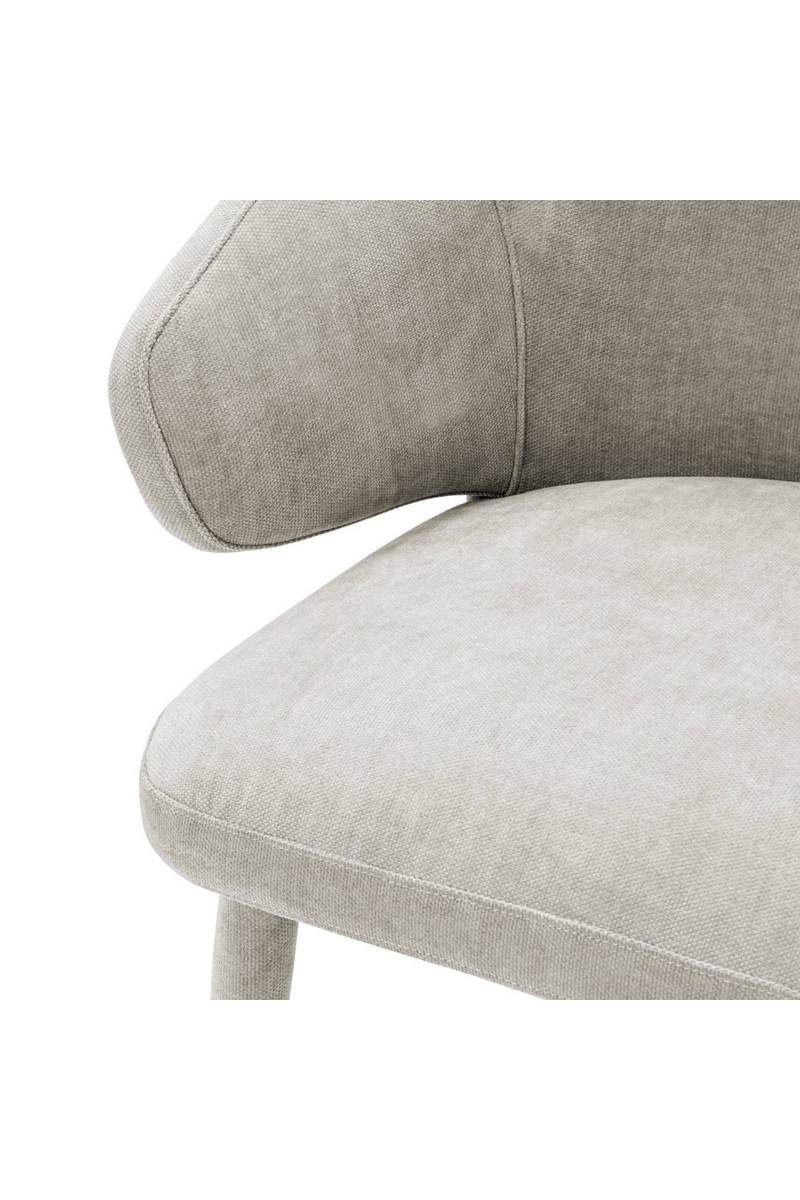 Chaise de salle à manger gris sable | Eichholtz Cardinale | Meubleluxe.fr