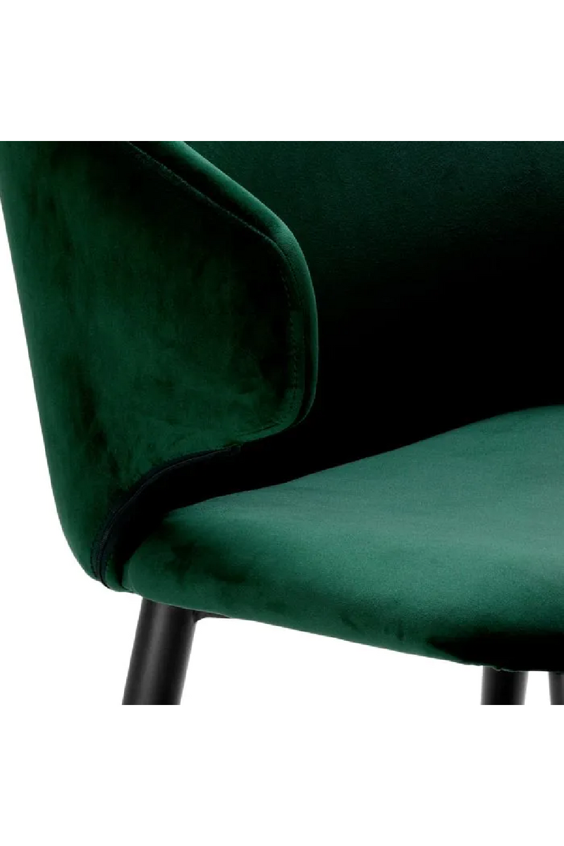 Chaise de salle à manger velours vert | Eichholtz Volante | Meubleluxe.fr