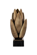 Lampe de Table Striée en Laiton Vintage | Eichholtz Blossom | OROA.fr