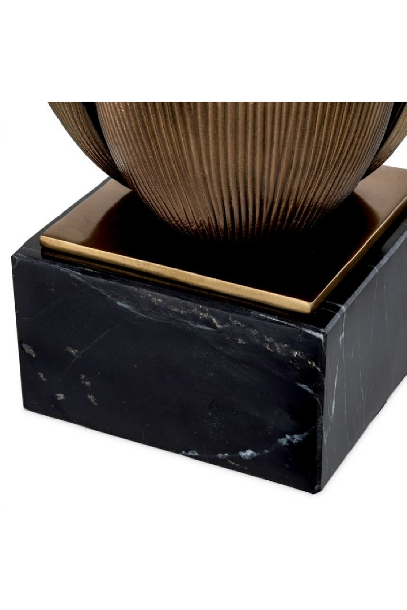 Lampe de Table Striée en Laiton Vintage | Eichholtz Blossom | OROA.fr