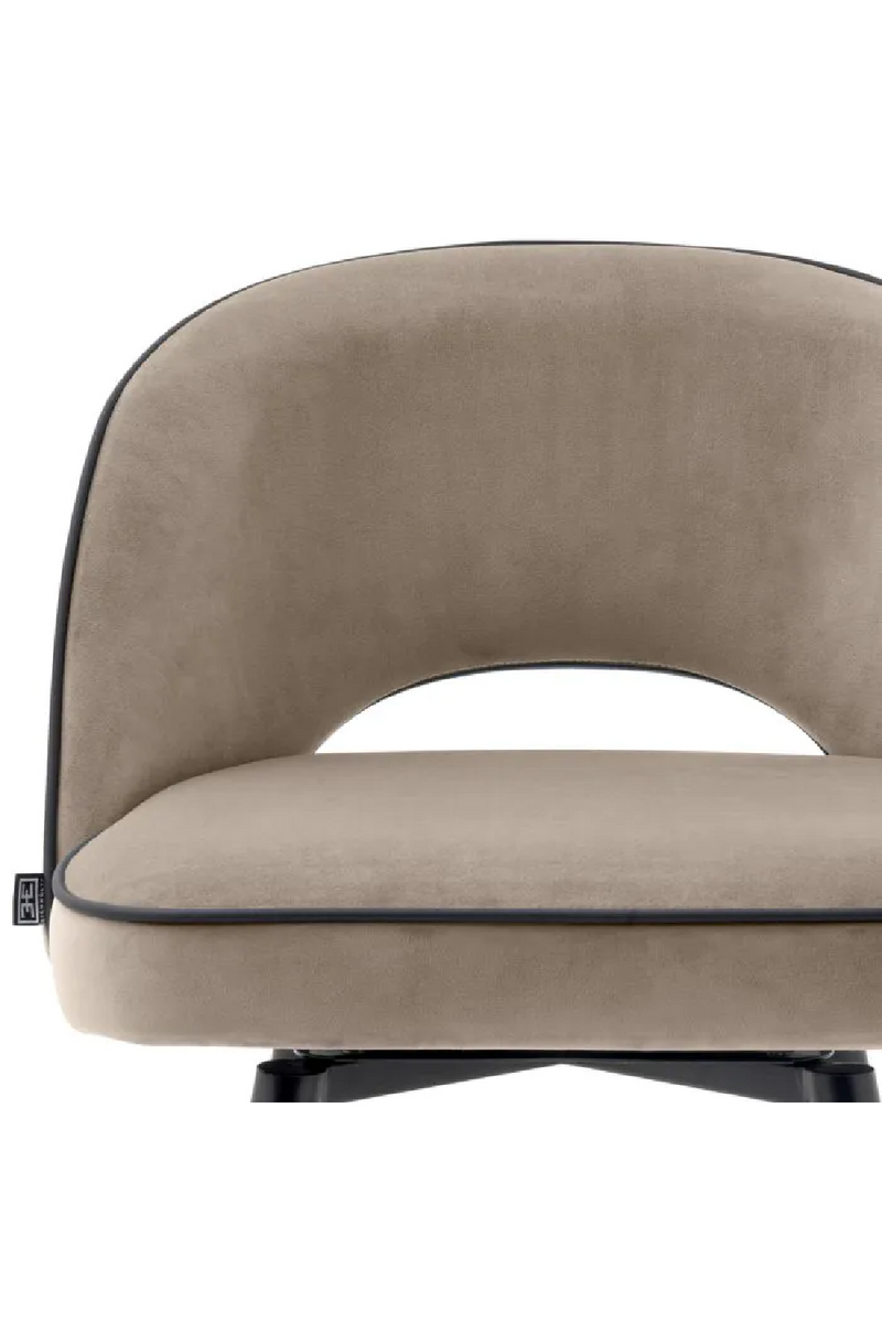 Chaise de bar beige L (lot de 2) | Eichholtz Cliff | Meubleluxe.fr