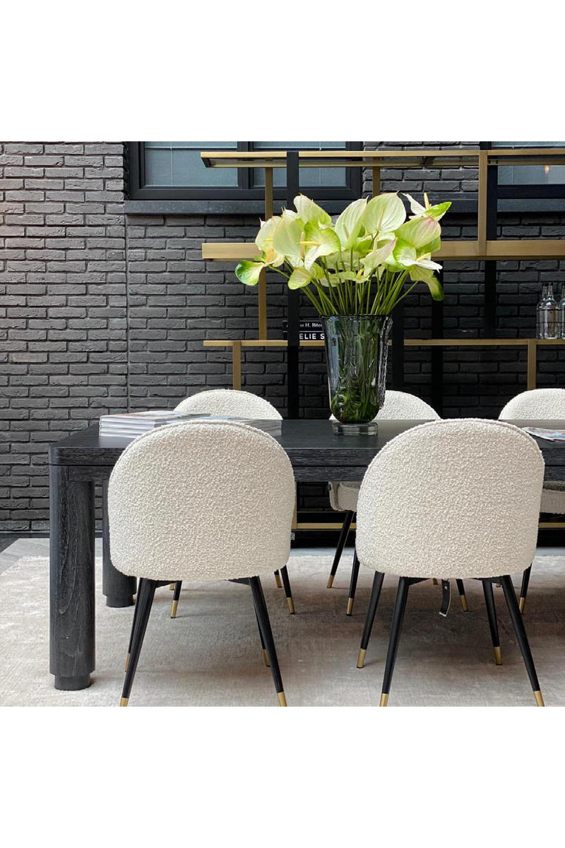 Chaises en velours blanc (lot de 2) | | Eichholtz Cooper | Meubleluxe.fr