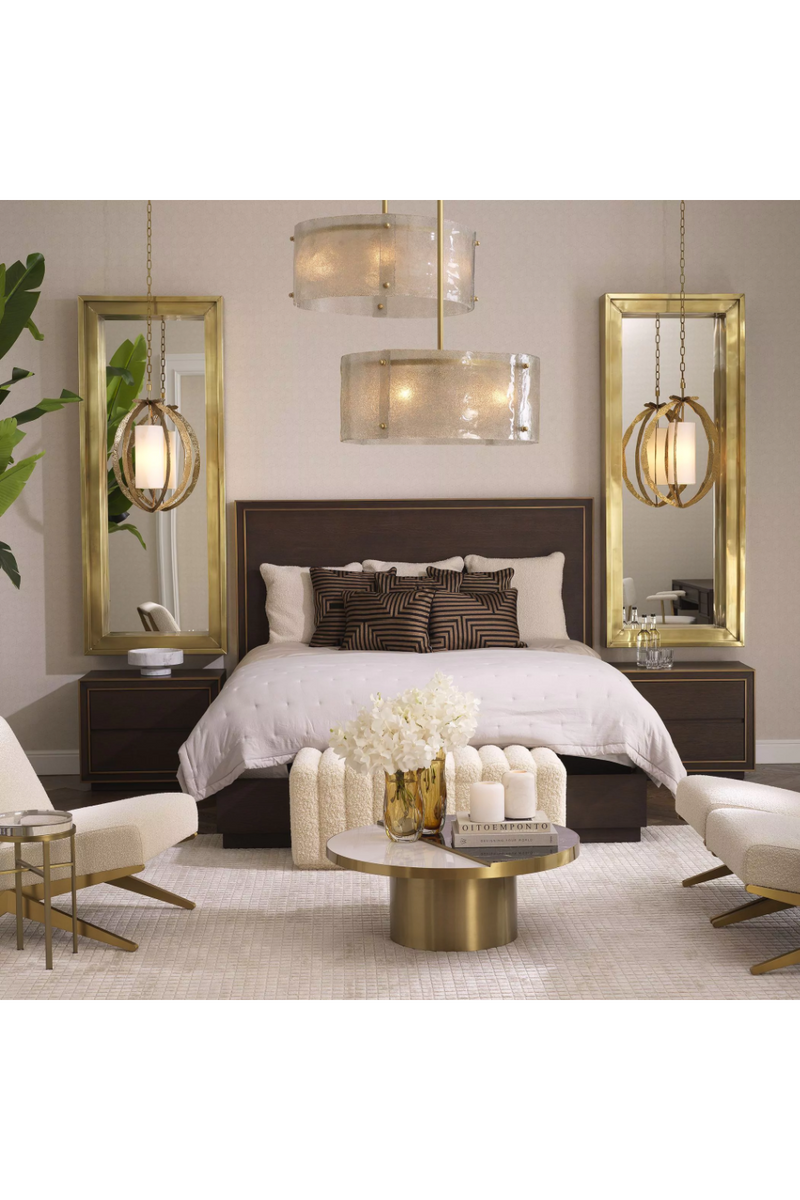 Miroir Rectangulaire Vintage en Laiton | Eichholtz Magenta | OROA.fr