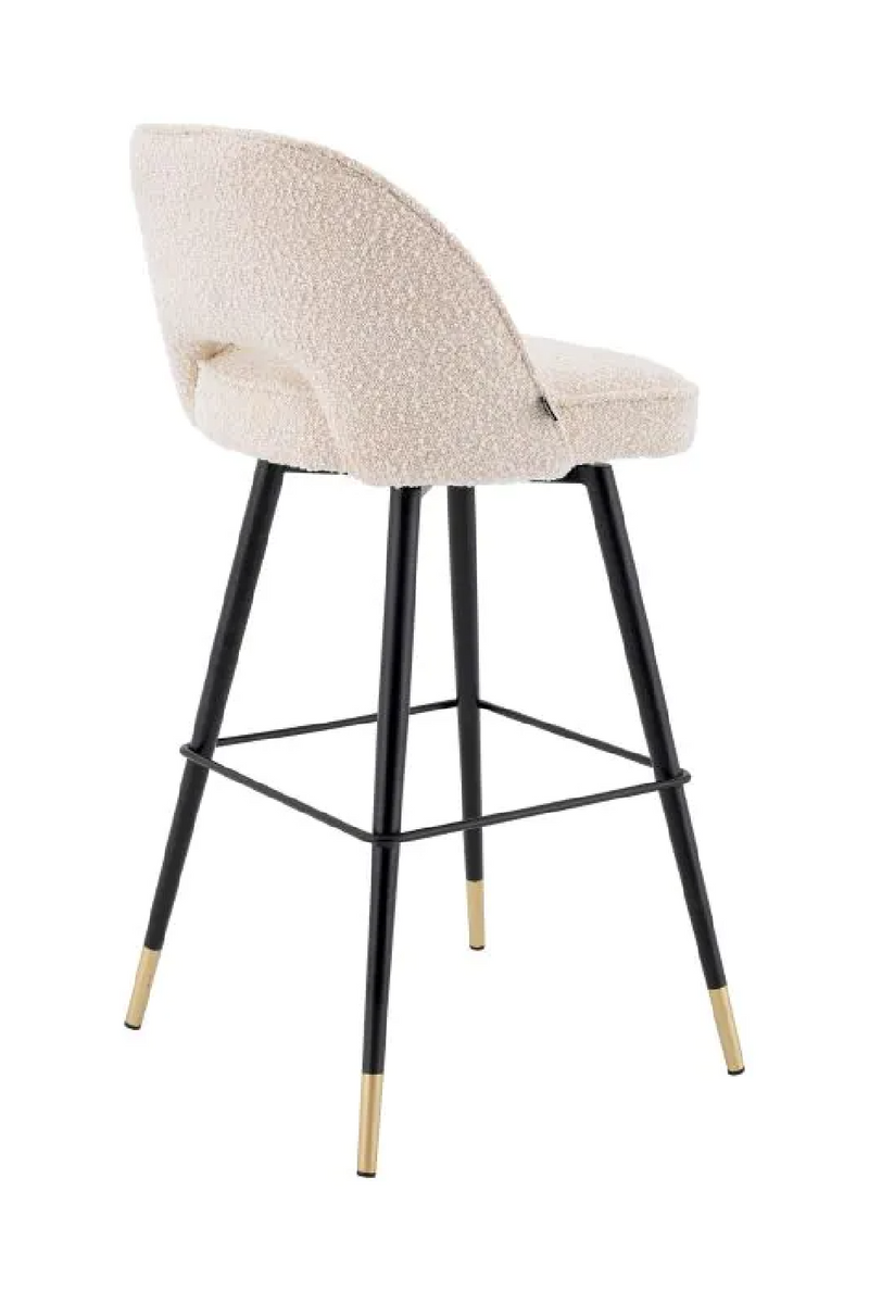 Chaise de bar blanc L (lot de 2) | Eichholtz Cliff | Meubleluxe.fr