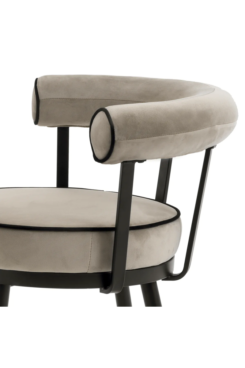 Chaises en velours beige (lot de 2) | Eichholtz Vico | Meubleluxe.fr