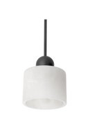 Suspension ronde noire en albâtre | Eichholtz Etruscan | Meubleluxe.fr