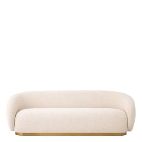 3 seater cream bouclé sofa | Eichholtz Brice