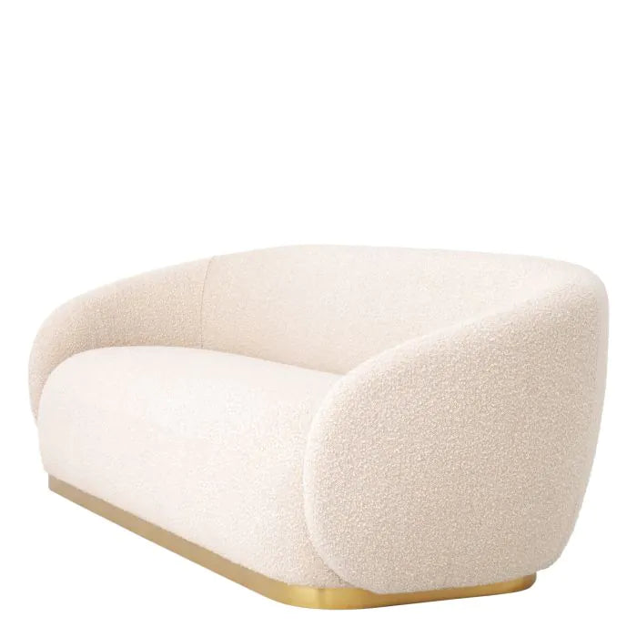 3 seater cream bouclé sofa | Eichholtz Brice