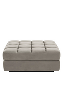 Pouf en velours beige | Eichholtz Dean | Meubleluxe.fr