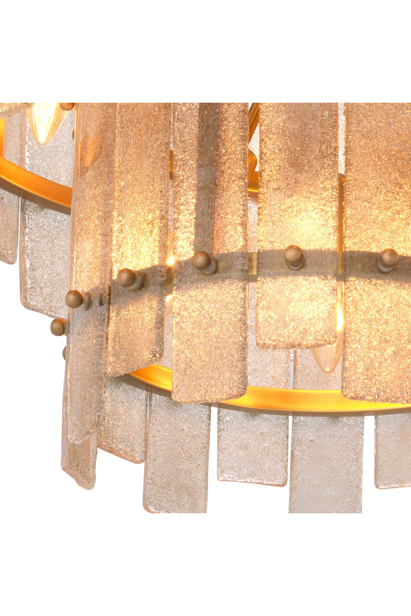 Lustre en Verre Souffle Depoli | Eichholtz Caprera | OROA.fr