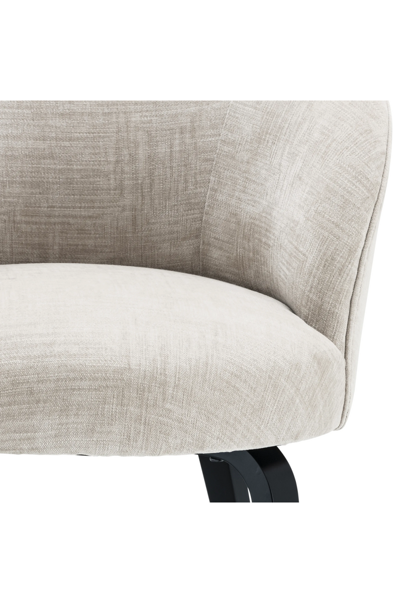 Chaise de salle à manger en tissu gris | Eichholtz Vichy | Meubleluxe.fr