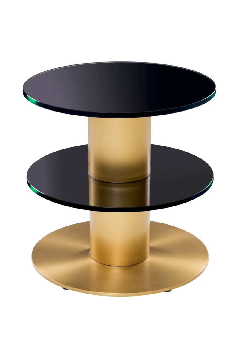 Table d appoint ronde a trois niveaux | Eichholtz Dorado | OROA.fr