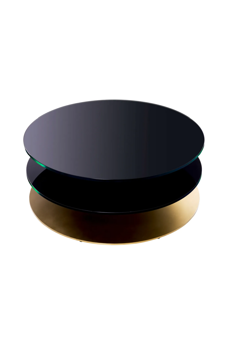 Table basse ronde a trois niveaux | Eichholtz Dorado | OROA.fr