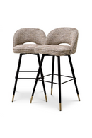 Tabourets de Bar Découpés Beiges (2) | Eichholtz Cliff | OROA.fr