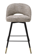 Ensemble de 2 Tabourets de Comptoir Texturés Bruns | Eichholtz Cliff | OROA.fr