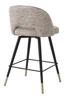 Ensemble de 2 Tabourets de Comptoir Texturés Bruns | Eichholtz Cliff | OROA.fr