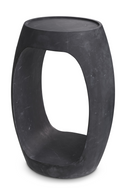 Table d’Appoint Ronde en Marbre | Eichholtz Clipper High | OROA.fr