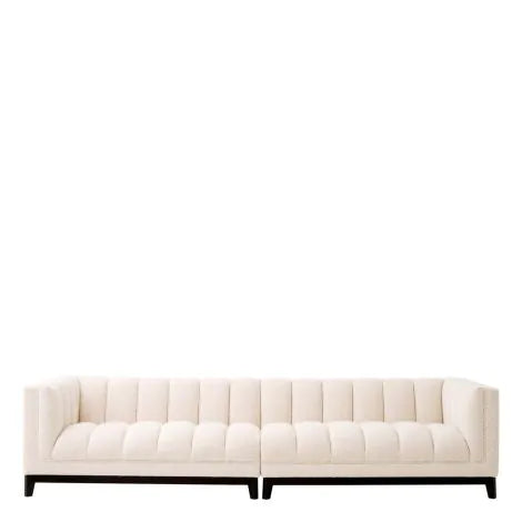 Cream Bouclé 5 Seater Sofa | Eichholtz Ditmar