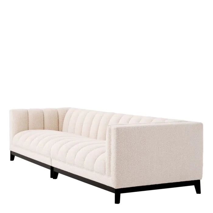 Cream Bouclé 5 Seater Sofa | Eichholtz Ditmar