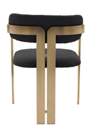 Chaise de salle à manger bouclé noir | Eichholtz Donato | Meubleluxe.fr