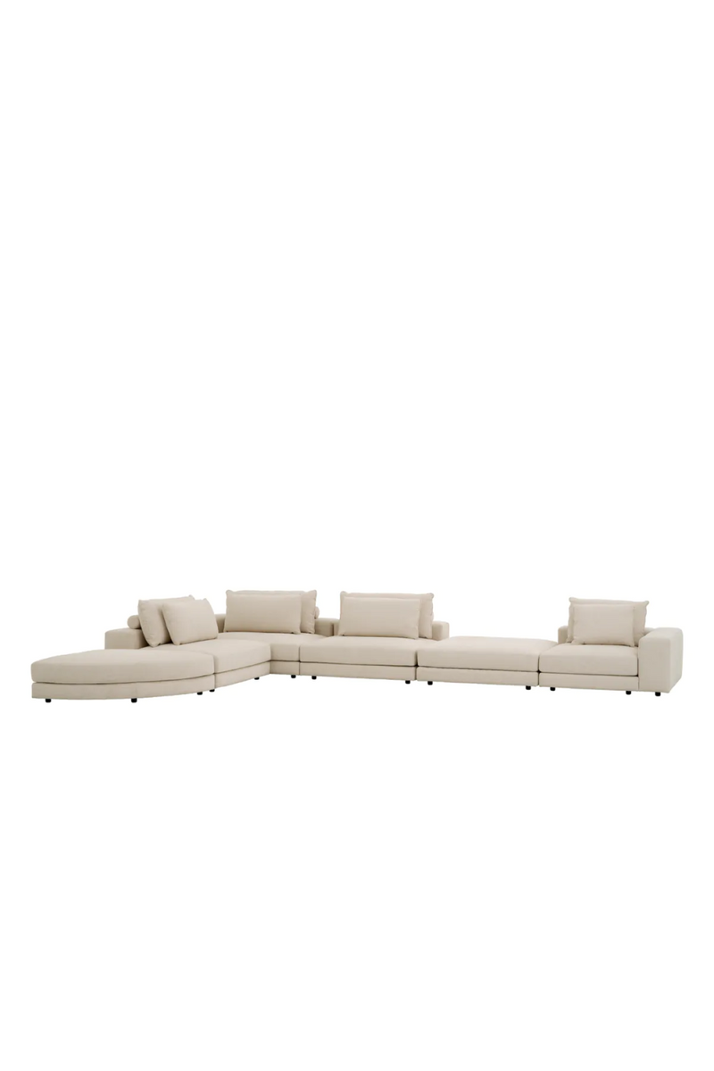 Canapé modulable Nuoro beige | Eichholtz Lounge Club | Meubleluxe.fr