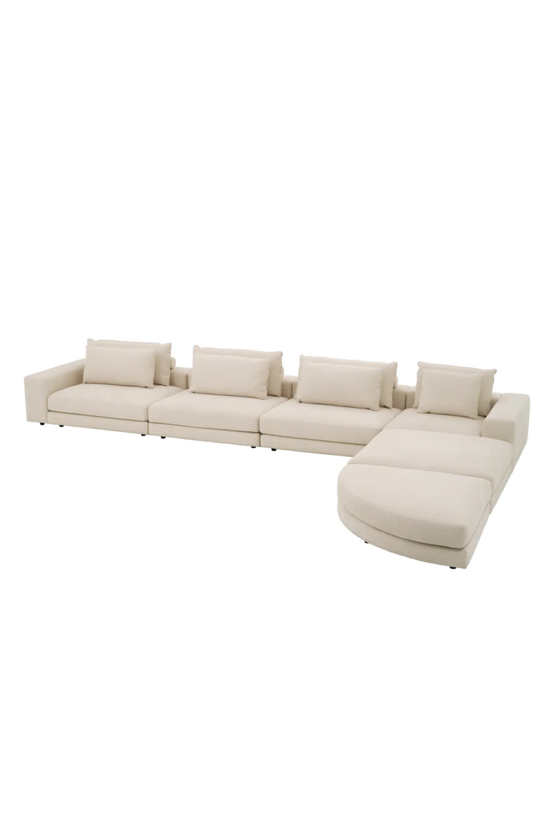 Canapé modulable Nuoro beige | Eichholtz Lounge Club | Meubleluxe.fr