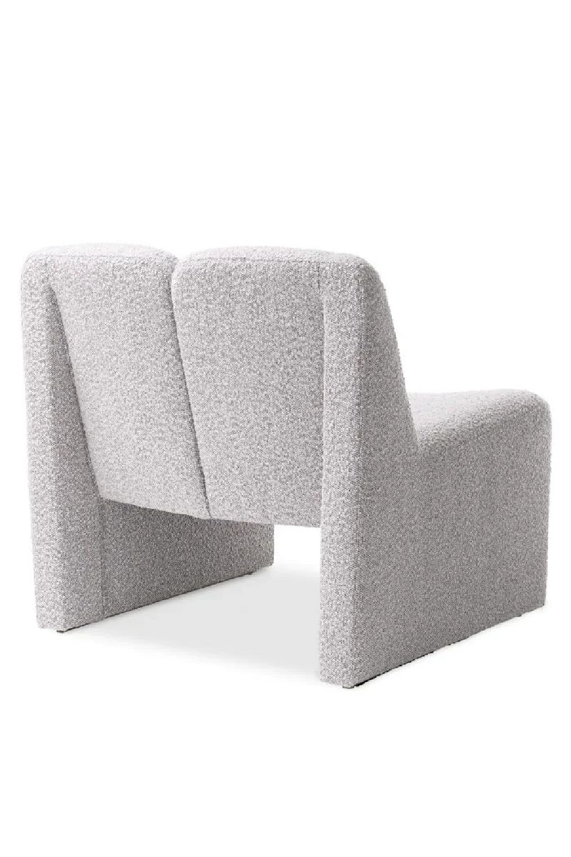 Fauteuil bouclé gris | Eichholtz Macintosh | Meubleluxe.fr